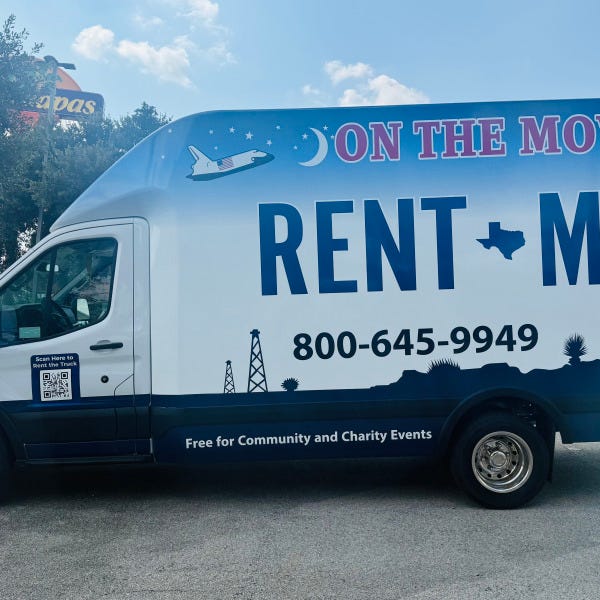 On The Move_Rent Me_Driver Truck Wrap