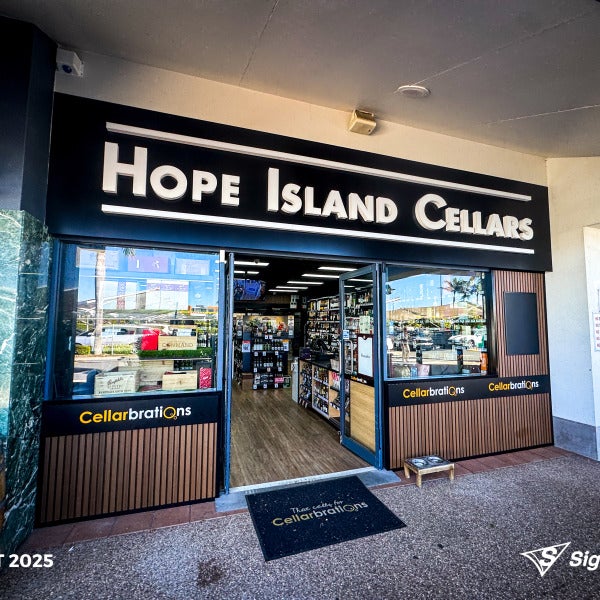Shop Front Re-brand - Hope Island Cellars