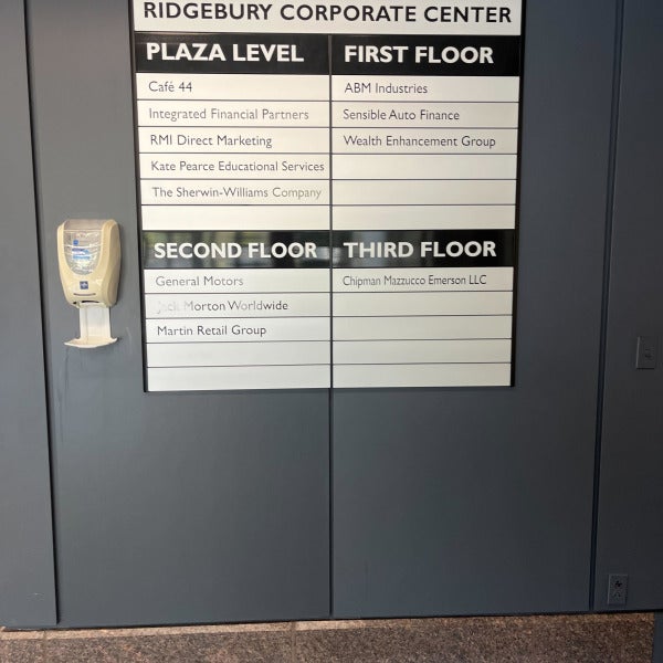 44 old ridge hey directory board