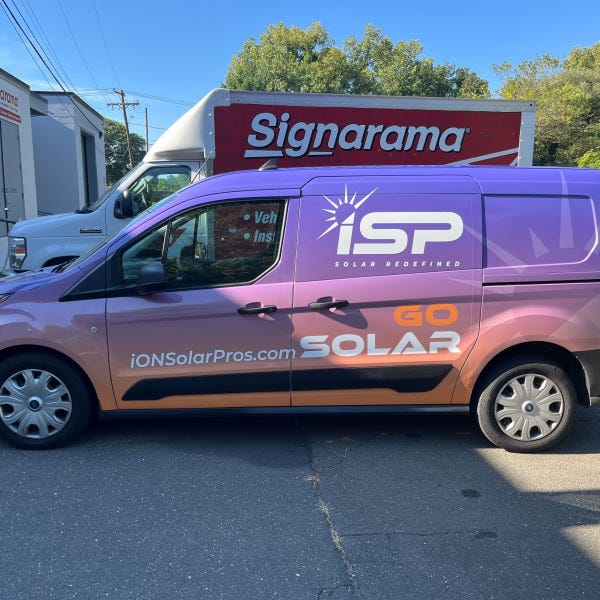 Ion Solar short van Vehicle wrap