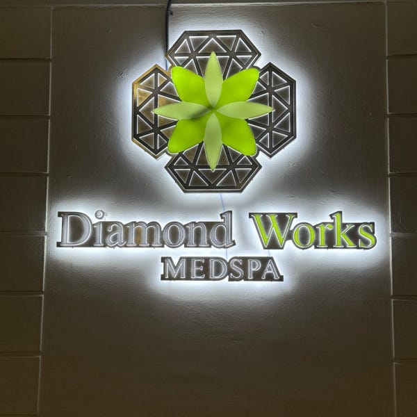 Custom, Lit, Spa Building Sign in Boca Raton, FL.
