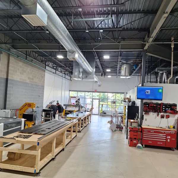 Inside shop