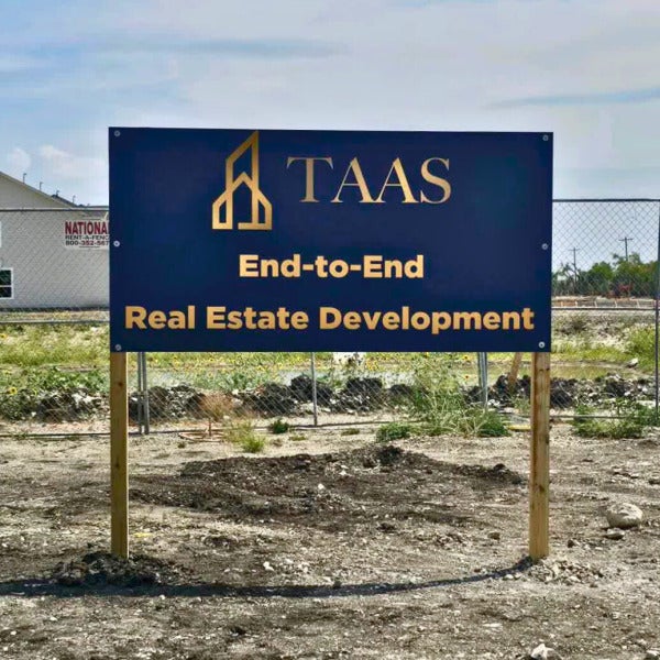 Helping TAAS Investments Showcase Their Melissa Site with Post and Panel Signs