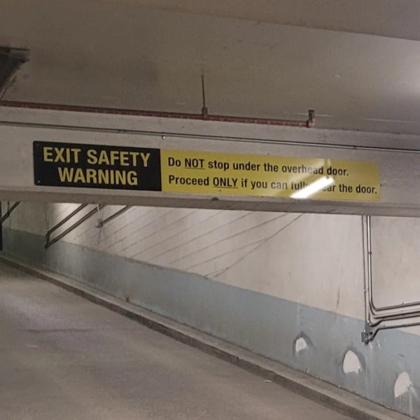 Parkade Signage for Maple Leaf Property Management in Edmonton, AB