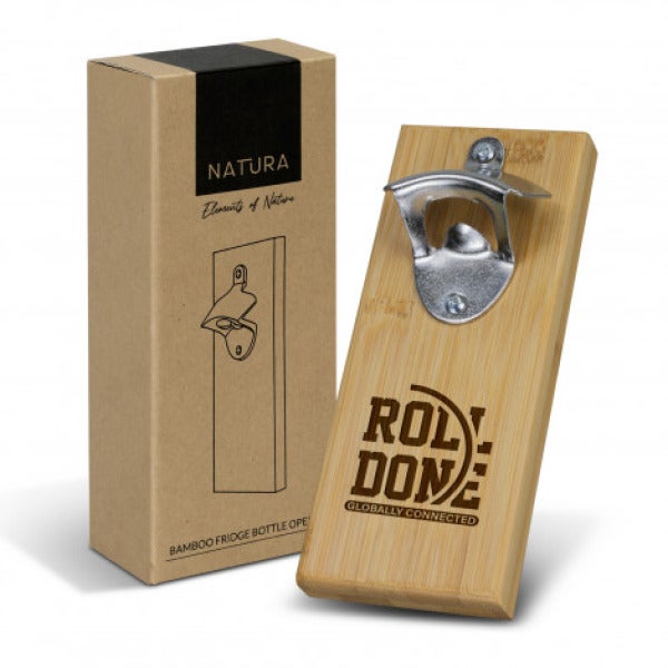 Custom NATURA Bamboo Fridge Bottle Opener