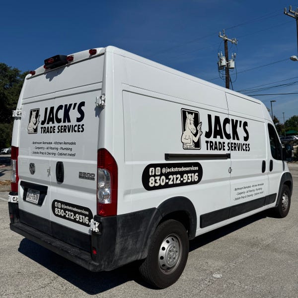 Jacks Trade Services_Spot Graphics_Passenger Side_Rear