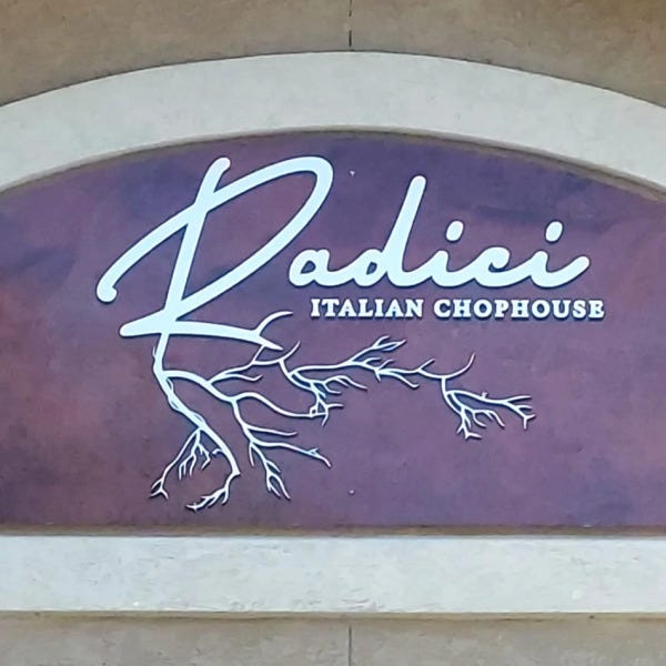 Outdoor building business signage