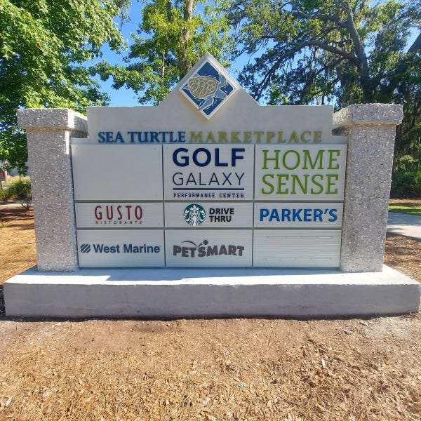 Monument signage
