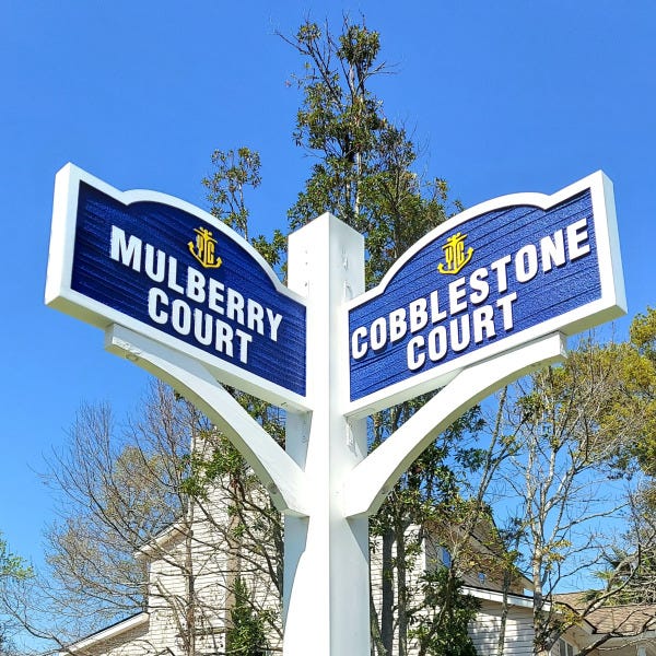 Neighborhood street sign