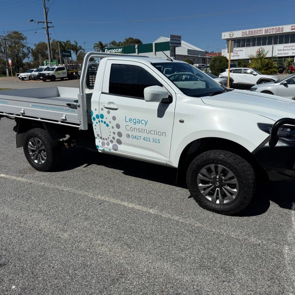 Ute Vehicle Signage: Two Brands, One Design