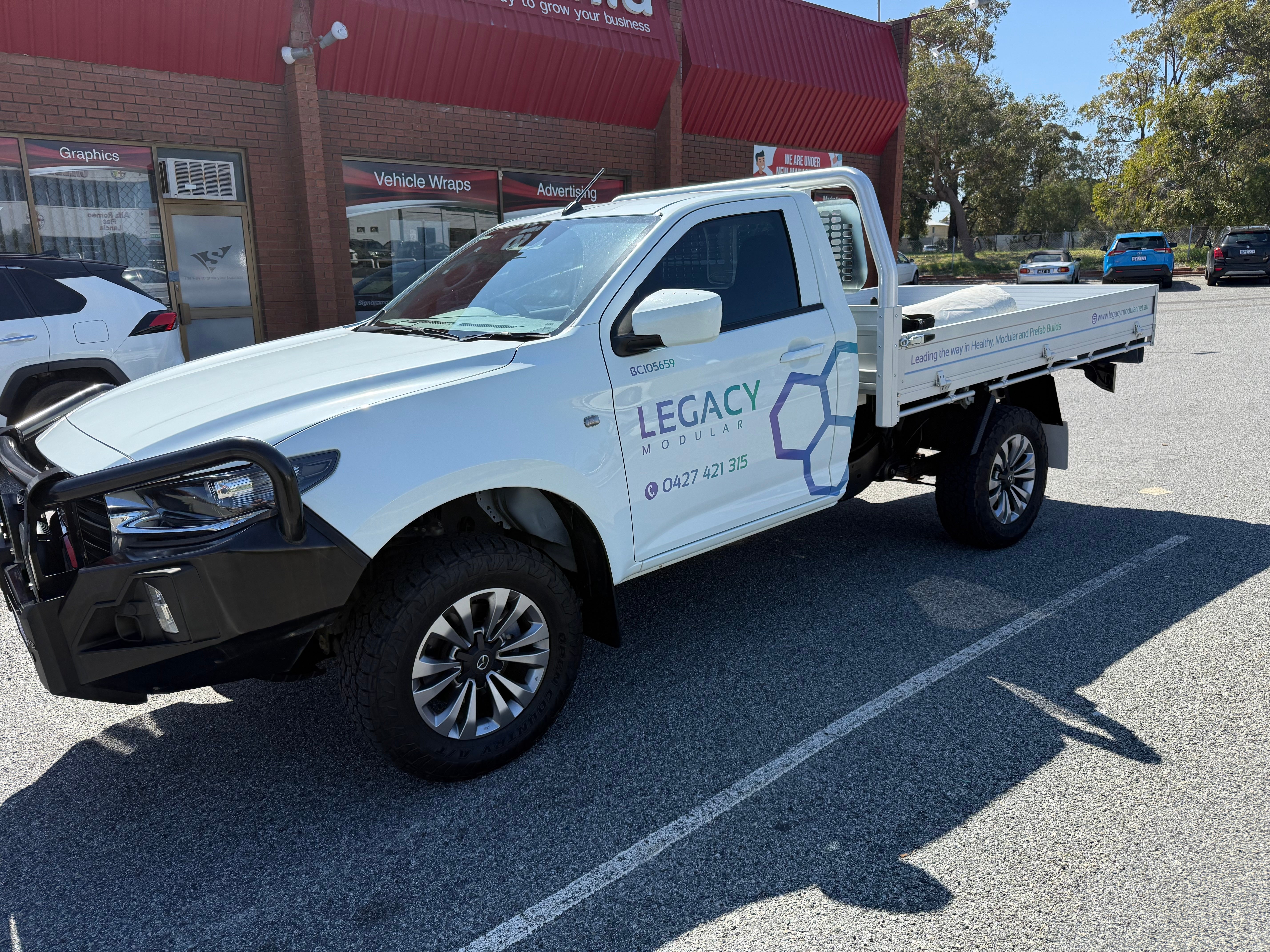 Ute Vehicle Signage: Two Brands, One Design