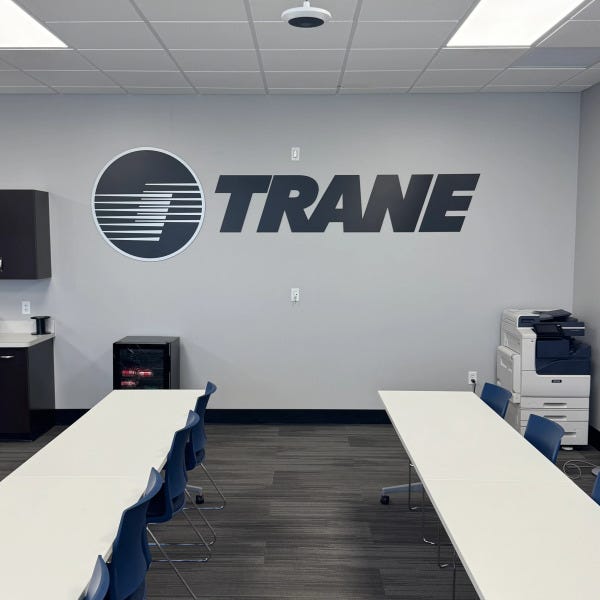 TRANE Heating and Air + Interior Logo + Dimensional Letters + SAR Springfield, MO
