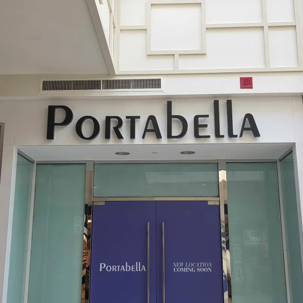 PortaBella Danbury mall Channel Letters