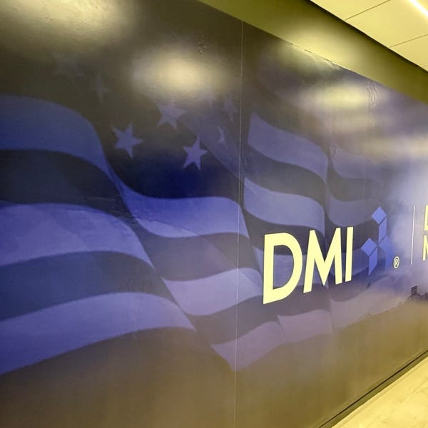 Patriotic Wall Murals Installed for DMI to Honor Service and Support in McLean, VA