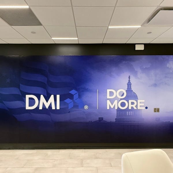 Patriotic Wall Murals Installed for DMI to Honor Service and Support in McLean, VA