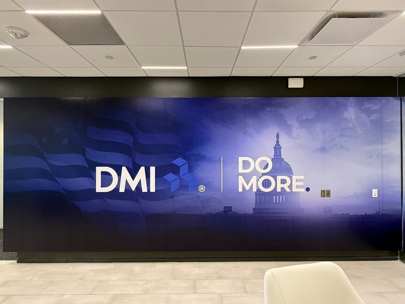 Patriotic Wall Murals Installed for DMI to Honor Service and Support in McLean, VA