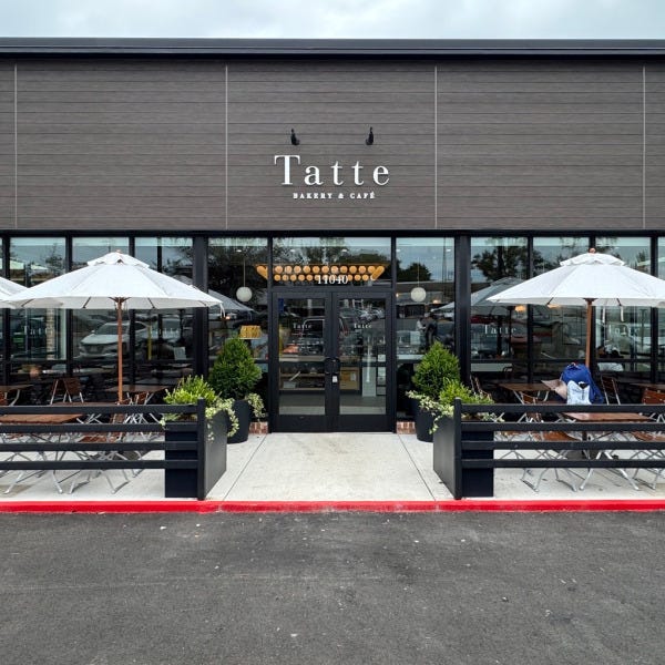 Vinyl Lettering and Acrylic Signage for Tatte Bakery in Fairfax and Falls Church