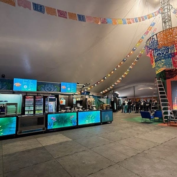 Custom Banners and Branded Vinyl for Cirque du Soleil Luzia Grand Opening in Tysons