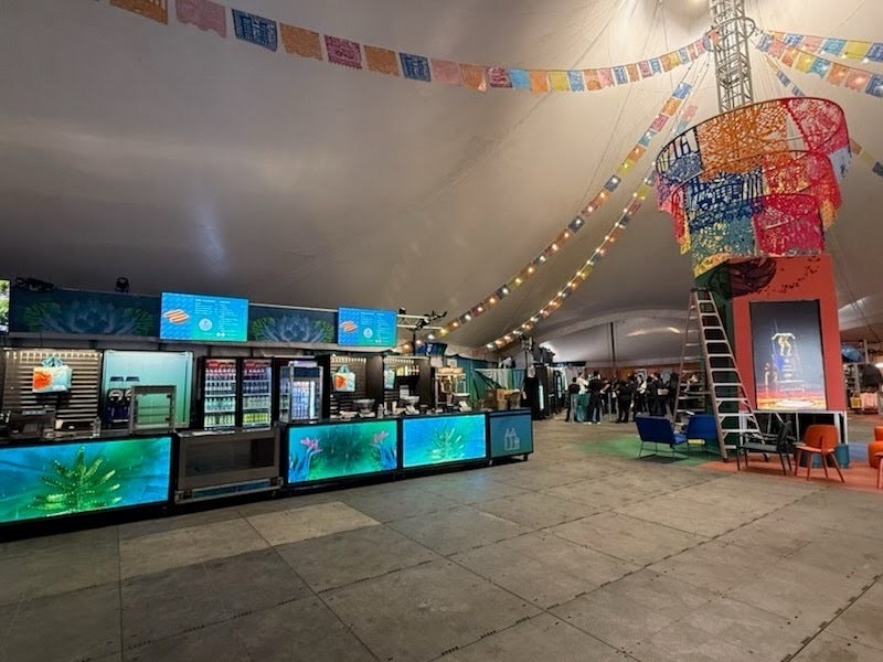 Custom Banners and Branded Vinyl for Cirque du Soleil Luzia Grand Opening in Tysons