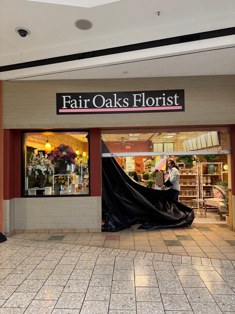 Custom Acrylic Panel Sign for Fairbanks Flowers Grand Opening at Fair Oaks Mall
