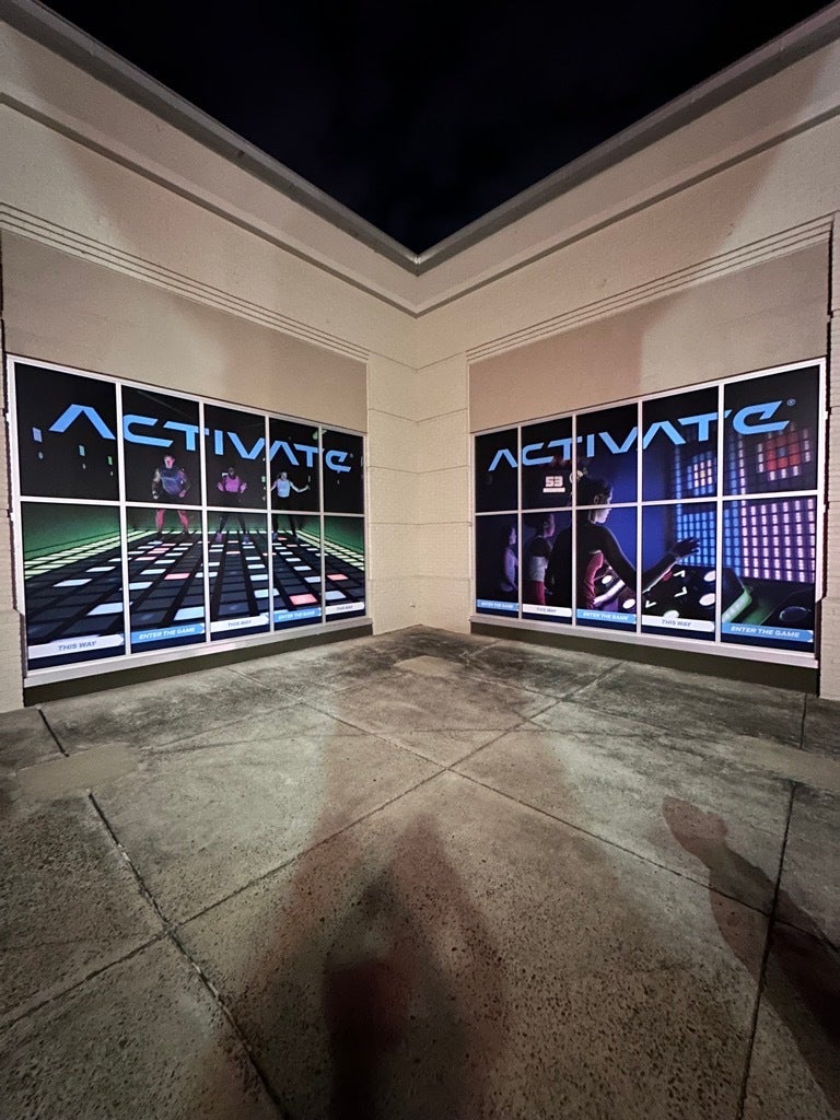 Custom Channel Letters & Window Graphics for Activate Games in Sterling, VA