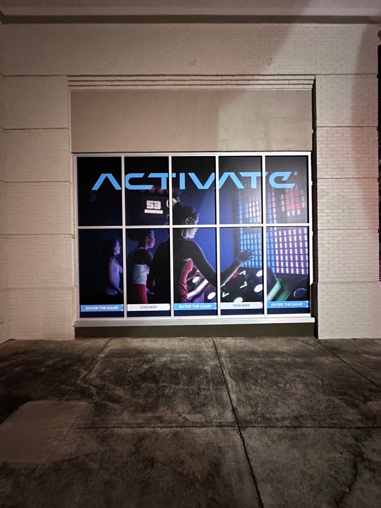 Custom Channel Letters & Window Graphics for Activate Games in Sterling, VA