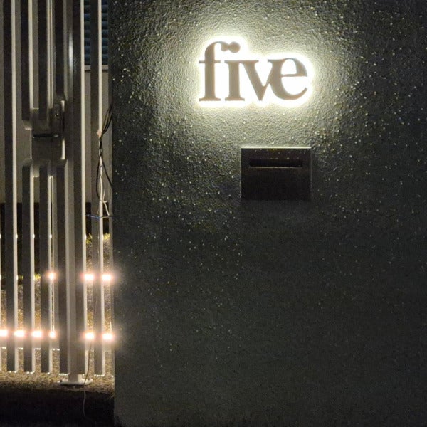 Illuminated house number
