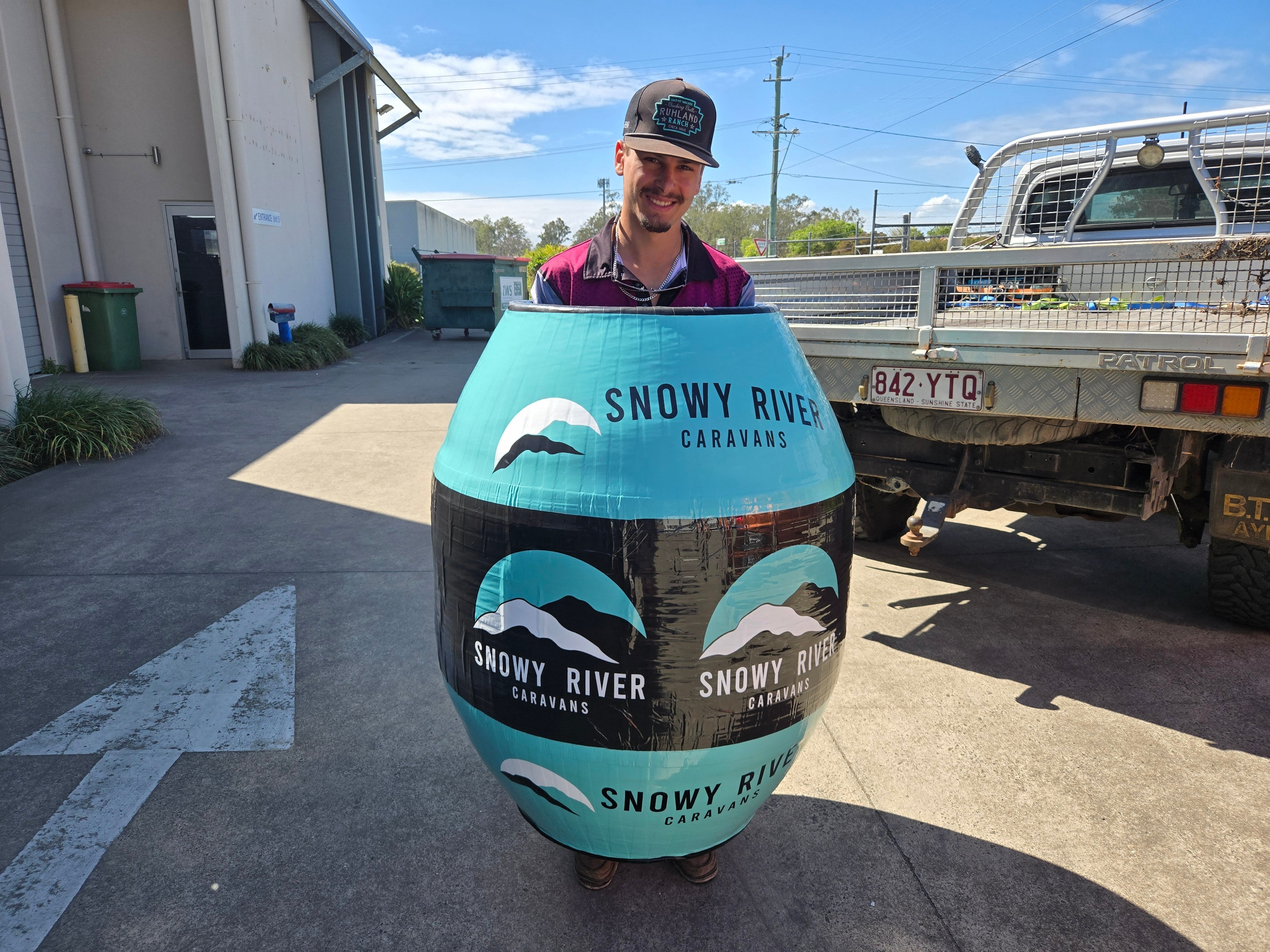 Clown barrel wrap
