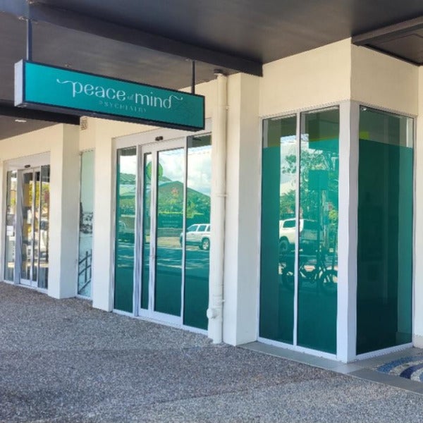 Window Graphic with Teal