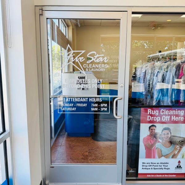Five Star Cleaners_Door Decals_Window Graphics
