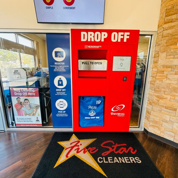 Five Star Cleaners_Drop Off Vinyl_Wall Graphics