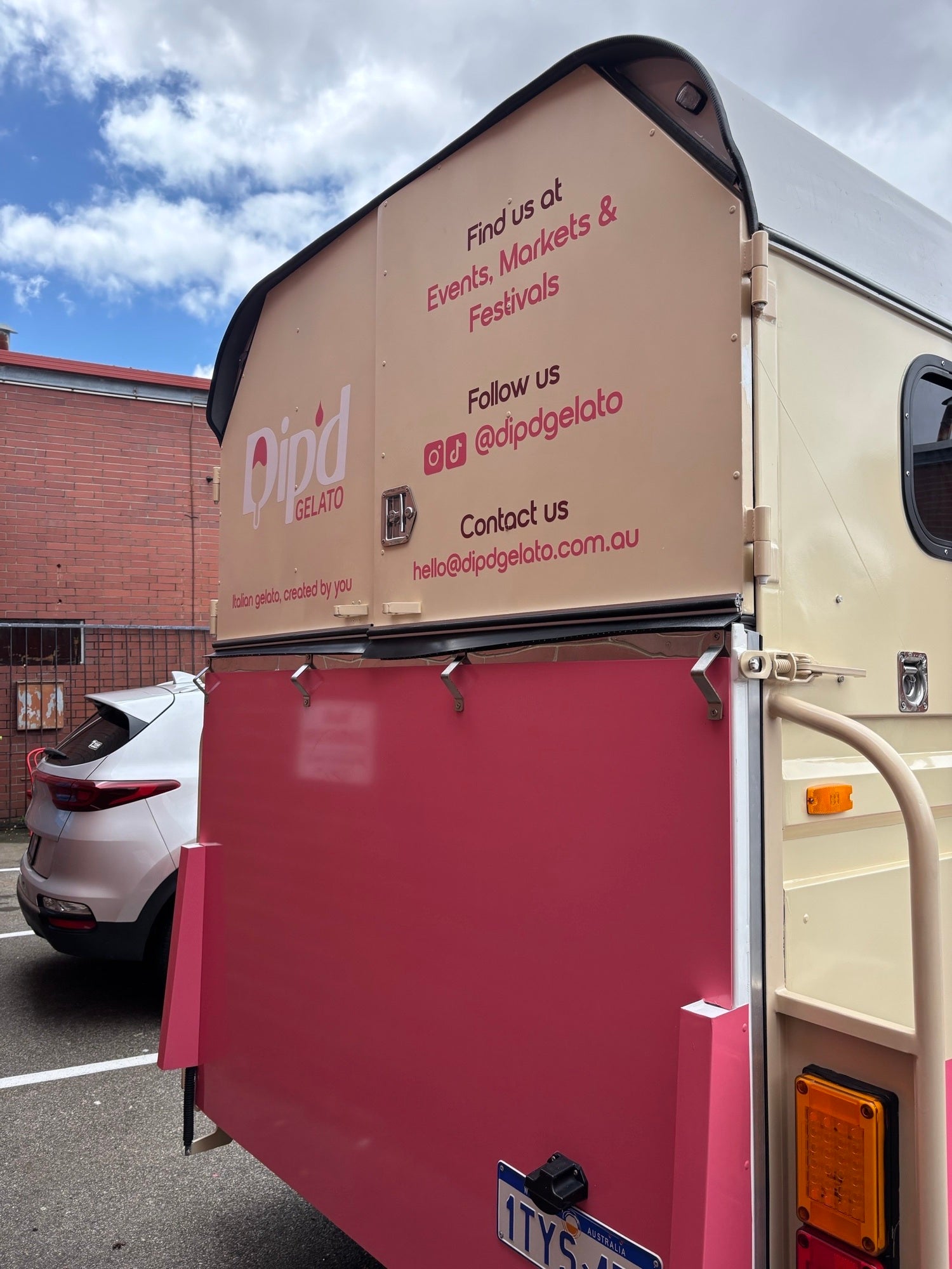 Dip'd Gelato Trailer Wrap