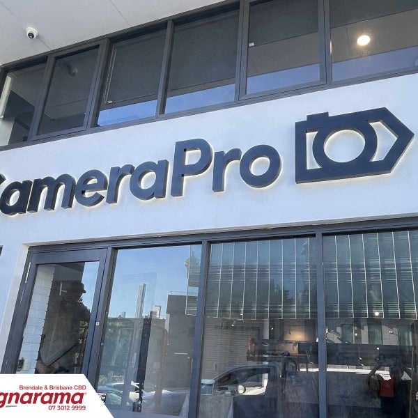 Halo-Lit 3D Signage for Camera Pro, Brisbane | Signarama Brendale
