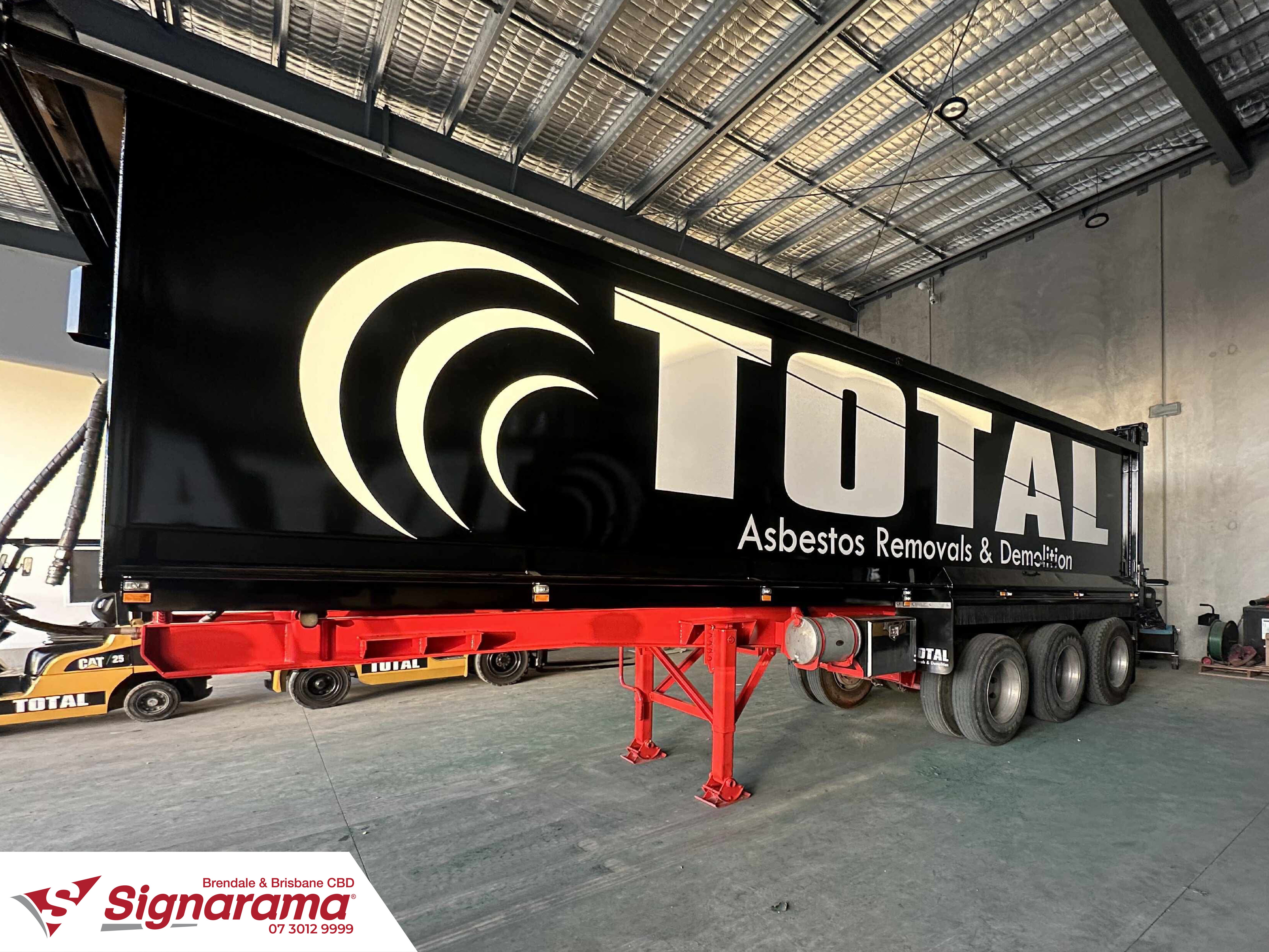 Bold New Truck - Trailer Wrap for Total Asbestos Removals & Demolition