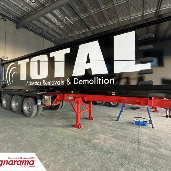 Bold New Truck - Trailer Wrap for Total Asbestos Removals & Demolition