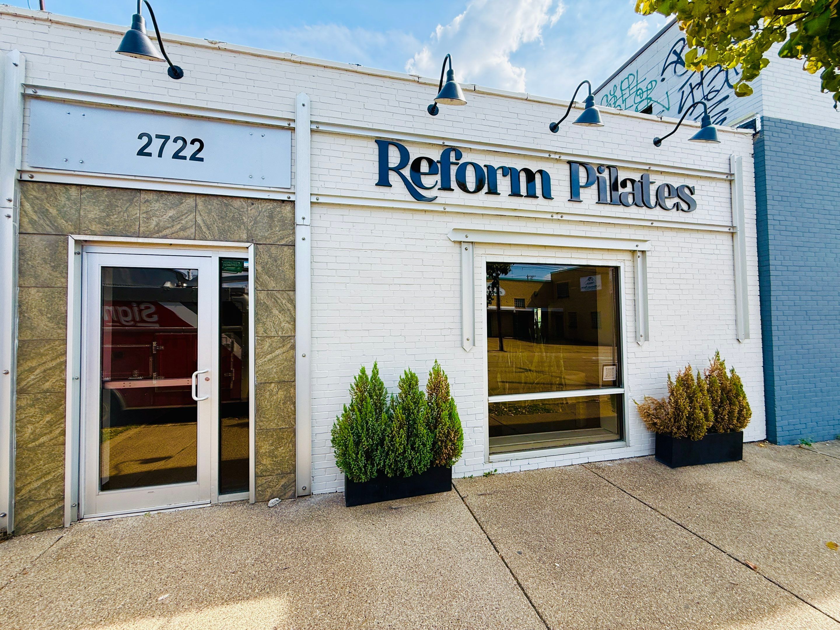 Exterior Dimensional Letters for Reform Pilates! Our newest neighbor here in the Strip District.