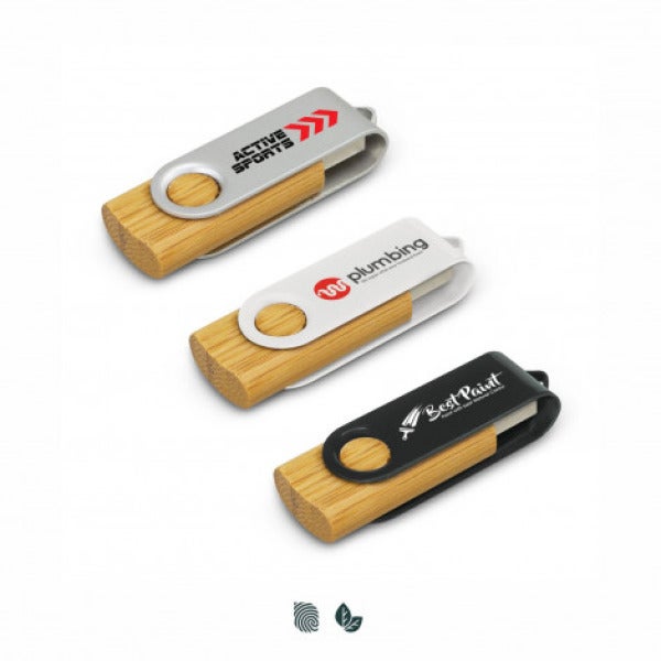Custom Helix 4GB Bamboo Flash Drive