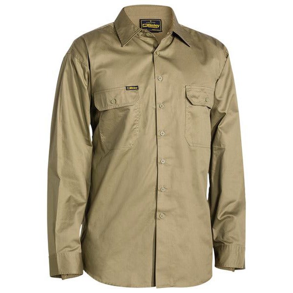 Custom COOL LIGHTWEIGHT DRILL SHIRT - LONG SLEEVE