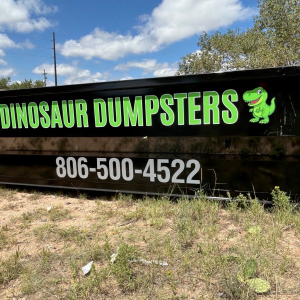 Custom Dinosaur Dumpster Decals