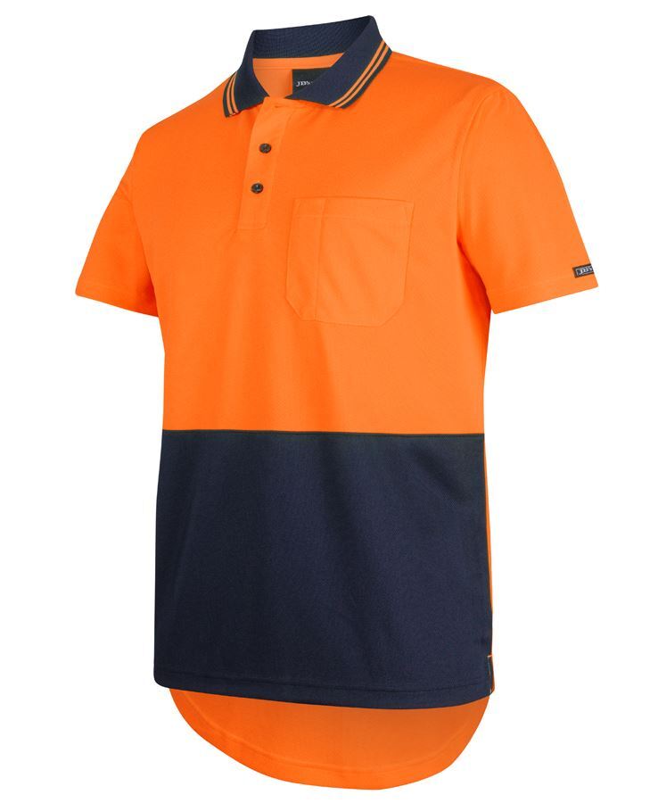 JB's Hi Vis S/S Drop Tail Polo