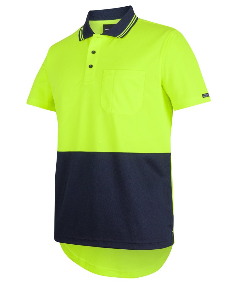 JB's Hi Vis S/S Drop Tail Polo