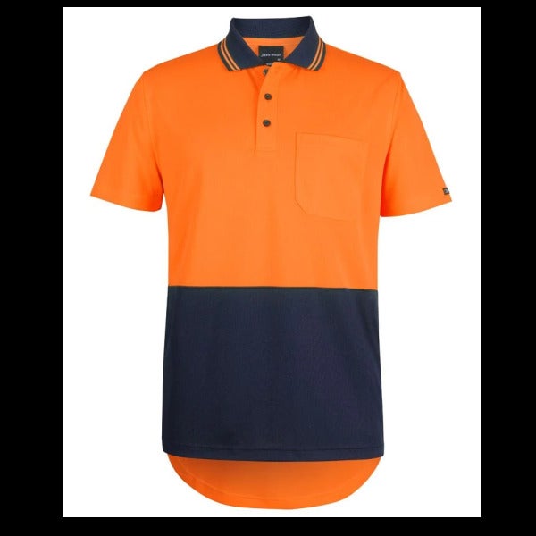 Custom JB's Hi Vis S/S Drop Tail Polo