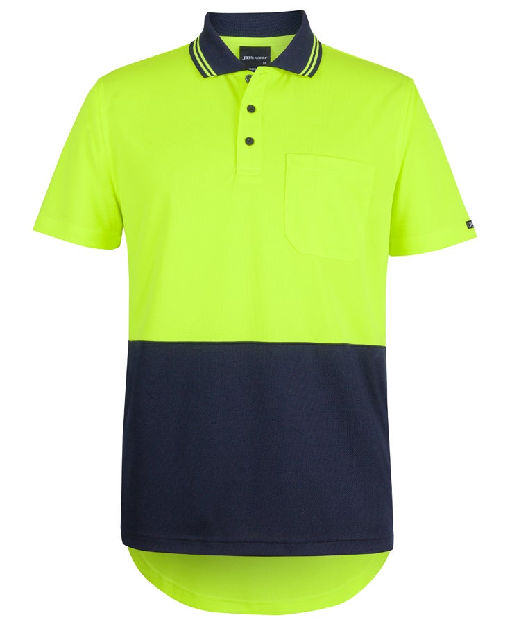 JB's Hi Vis S/S Drop Tail Polo