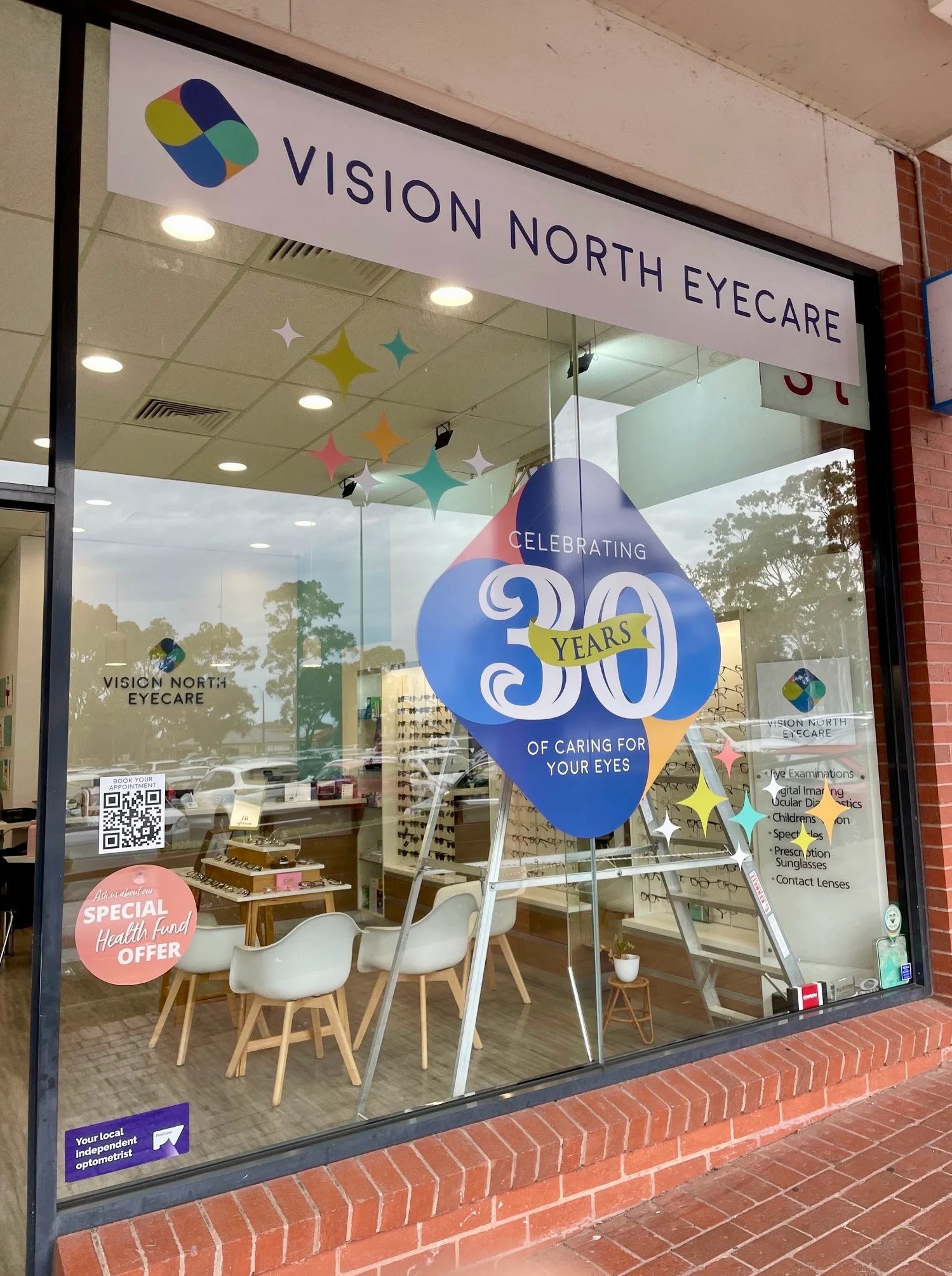 Window Graphics - Vision North Eyecare - Mill Park & Reservoir VIC.