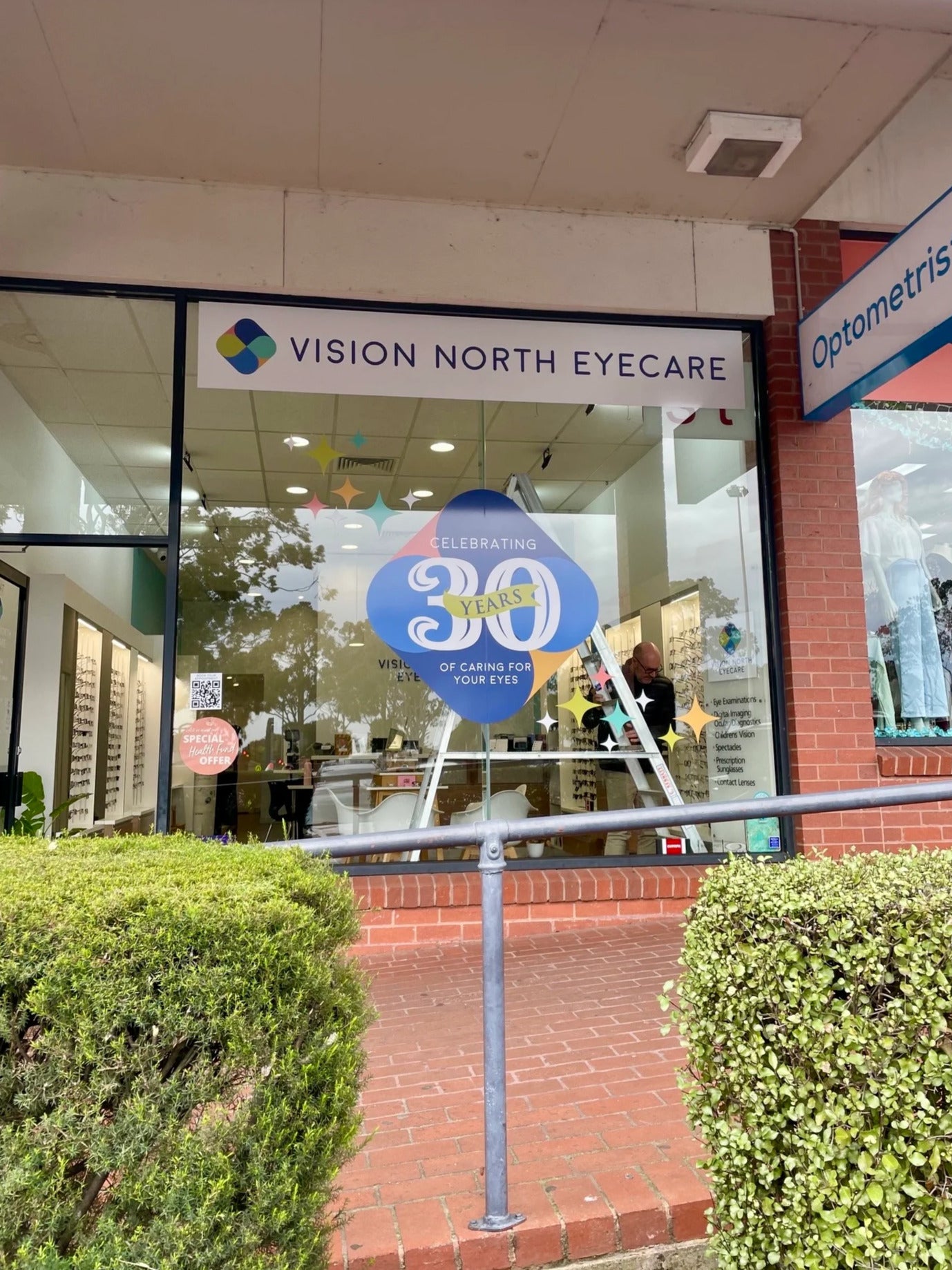 Window Graphics - Vision North Eyecare - Mill Park & Reservoir VIC.