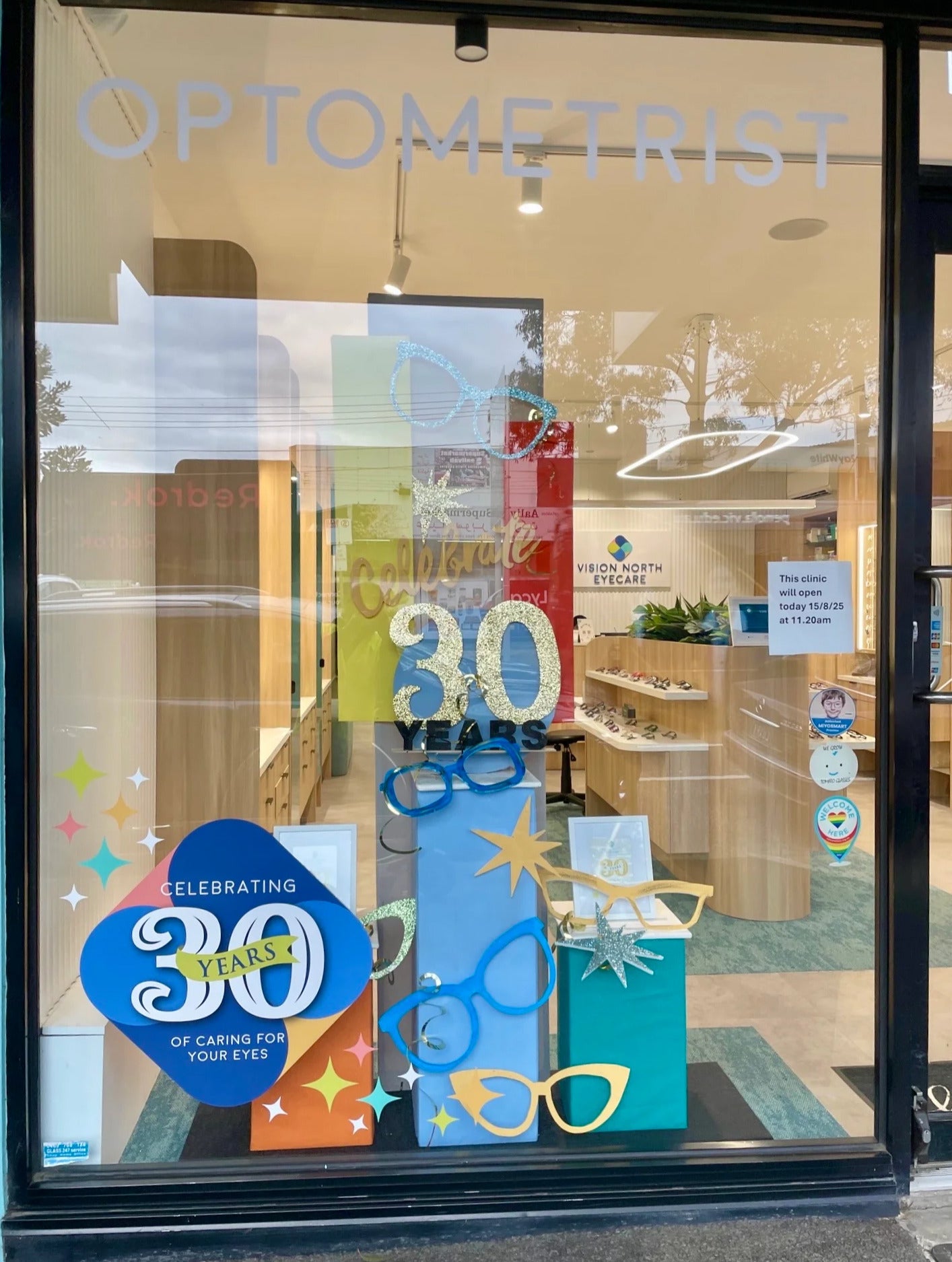 Window Graphics - Vision North Eyecare - Mill Park & Reservoir VIC.