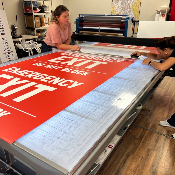 custom Coro plastic signs
