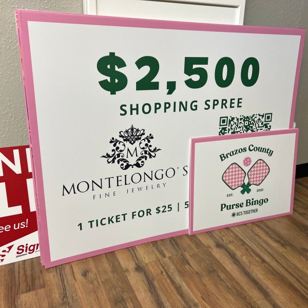 non profit events signage