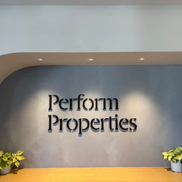 Dimensional Lobby Sign – Perform Properties