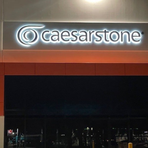 Halo Lit Letters and Large Lightbox for Caesarstone at their new Wingfield Showroom
